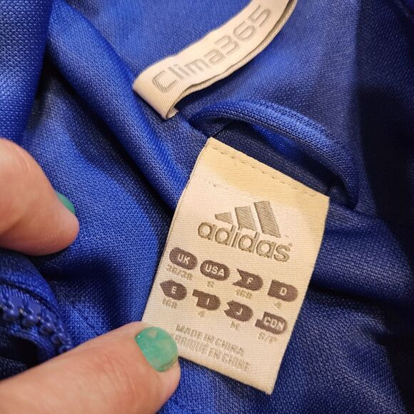 Adidas NSCAA Soccer Track Jacket Mens Size S Blue Climacool Full Zip - Picture 6 of 9